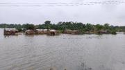 Doble calamidad tras el asalto de las inundaciones al estado de Bihar, en la India, en medio de la pandemia